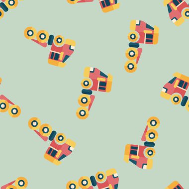 Ulaşım çekici düz simgesi, eps10 Dikişsiz desen arka plan