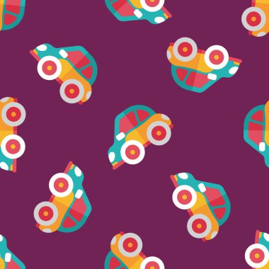 Ulaşım araba düz simgesi, eps10 Dikişsiz desen arka plan