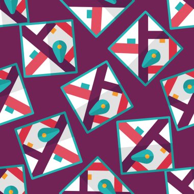 yer düz simgesi Dikişsiz desen arka plan harita