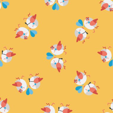 Sevgililer sevgilisi kuş düz simgesi, eps10 Dikişsiz desen arka plan