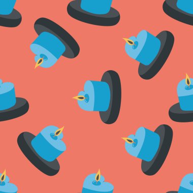 Sevgililer günü mum düz simgesi, eps10 Dikişsiz desen arka plan