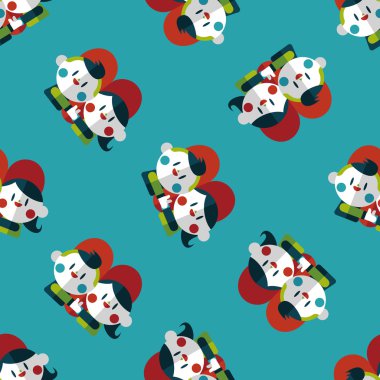 Sevgililer günü Çift düz simgesi, eps10 Dikişsiz desen arka plan