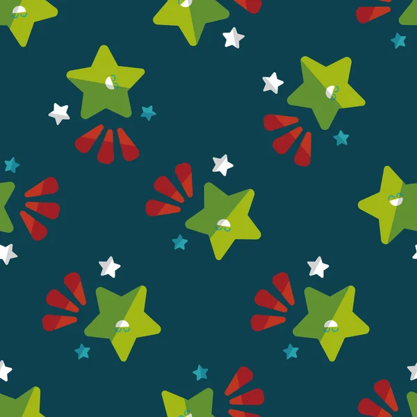 Space star flat icon, eps10 seamless pattern background — стоковый вектор