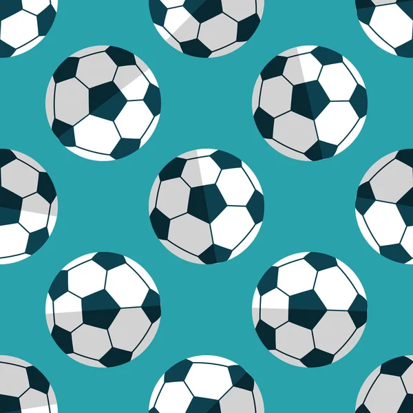 Icône plate de football, eps10 fond de modèle sans couture — Image vectorielle