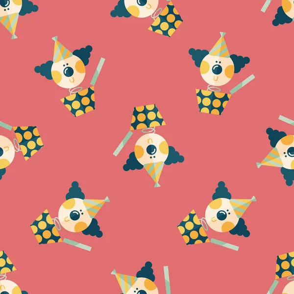 Jack in the box flat icon, eps10 seamless pattern background — стоковый вектор