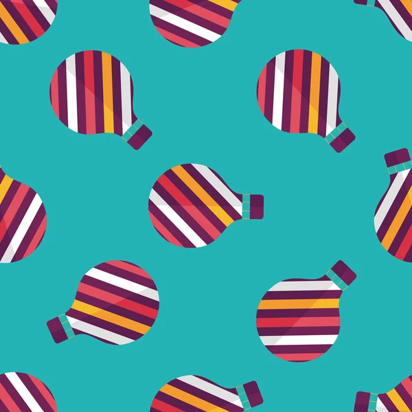 Heißluftballon flache Symbol nahtlose Muster Hintergrund — Stockvektor