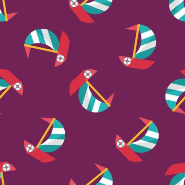 Yelkenli düz simgesi, eps10 Dikişsiz desen arka plan