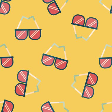 Güneş gözlüğü düz simgesi, eps10 Dikişsiz desen arka plan