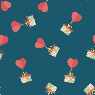 Düğün hediye düz simgesi, eps10 Dikişsiz desen arka plan