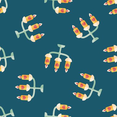 Düğün mum tutucu düz simgesi, eps10 Dikişsiz desen arka plan