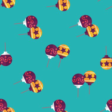 Noel top düz simgesi, eps10 Dikişsiz desen arka plan