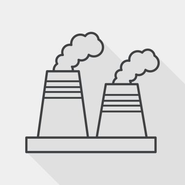 Çevre koruma kavramı düz simgesi uzun gölge, eps1, satırı simgesi