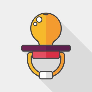 Uzun Gölge, eps 10 bebeğin kukla düz simgesiyle