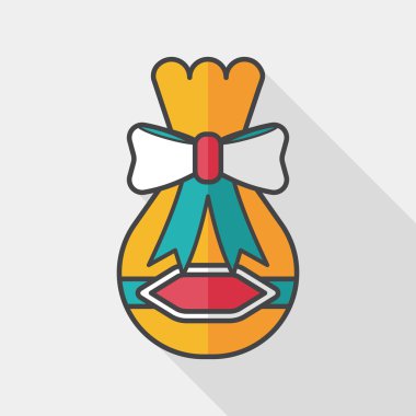 Uzun Gölge, eps10 hediye düz simgesi