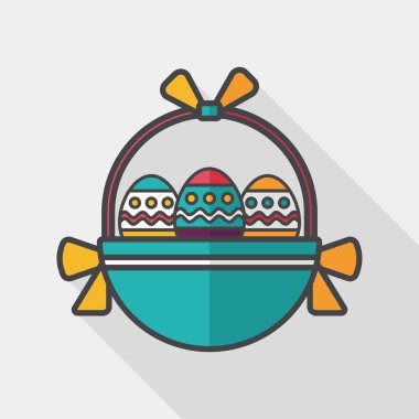 Uzun Gölge, eps10 Paskalya yortusu yumurta düz simgesiyle