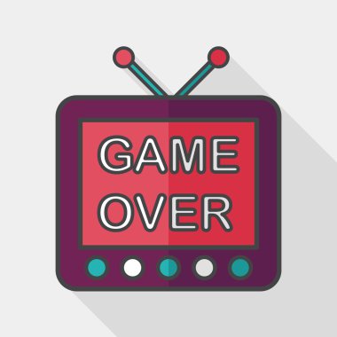 Uzun Gölge, eps10 TV oyun düz simgesiyle