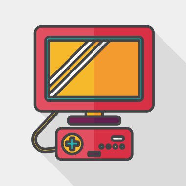 Uzun Gölge, eps10 TV oyun düz simgesiyle