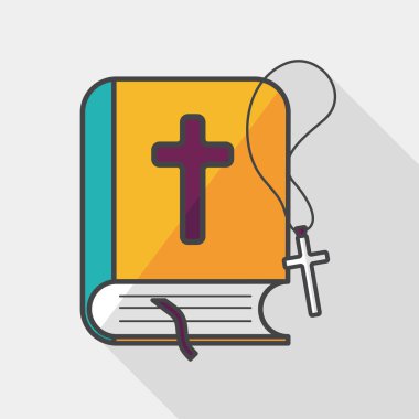 İncil uzun gölge, eps10 düz simgesiyle