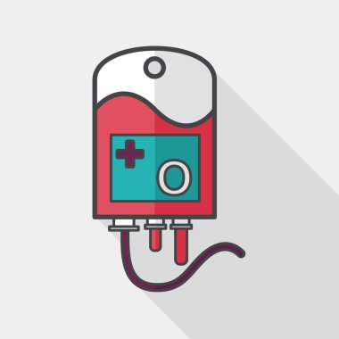 Uzun Gölge, eps10 IV çanta düz simgesiyle