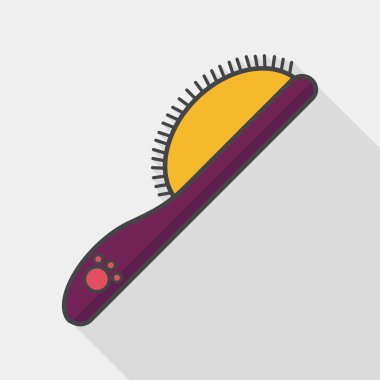 Uzun Gölge, eps10 ile evde beslenen hayvan köpek fırça düz simgesi