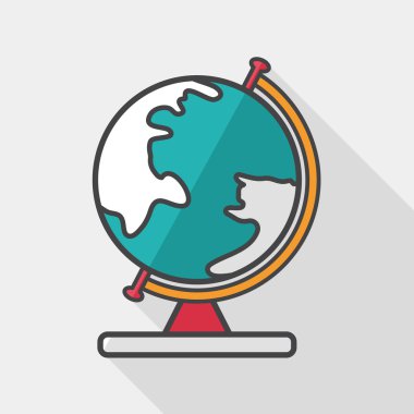 düz simge uzun gölge, eps10 ile