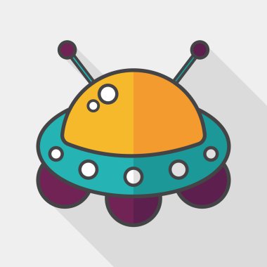 Uzun Gölge, eps10 alanı düz simgesiyle