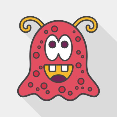 Uzun Gölge, eps10 alanı yabancı düz simgesiyle