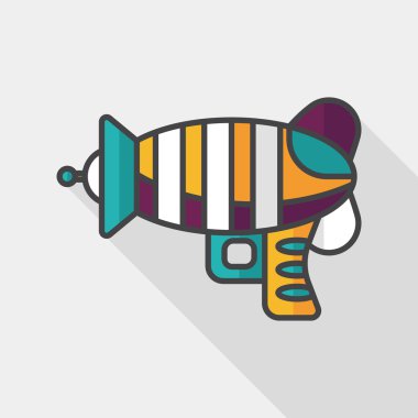 Uzun Gölge, eps10 ile alan silah düz simgesi