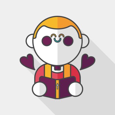 Düğün papazı uzun gölgeli düz ikon, bölüm 10, başkanlık ediyor. 