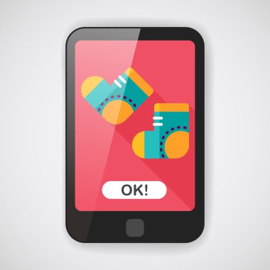 çorap uzun gölge, eps 10 düz simgesi