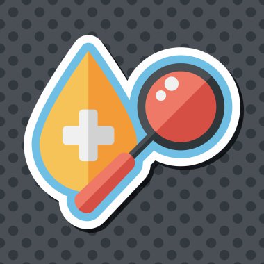 Uzun Gölge, eps10 ile kan düz simgesini bulun