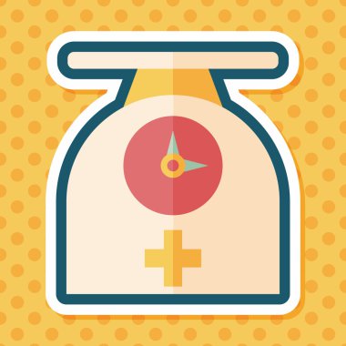 ağırlık ölçekler uzun gölge, eps10 düz simgesiyle