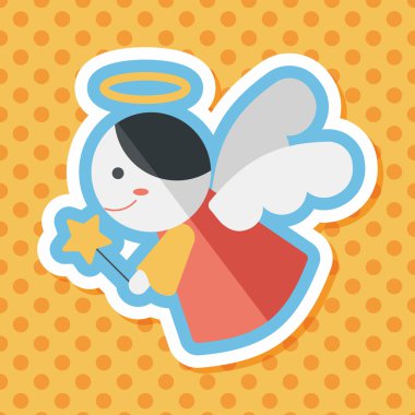 Angel uzun gölge, eps 10 düz simgesi