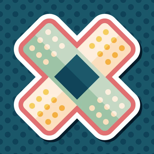 Uzun Gölge, eps10 tıbbi sargı düz simgesiyle