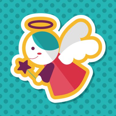 Angel uzun gölge, eps 10 düz simgesi