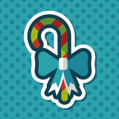 doğum günü şeker düz simgesi ile uzun gölge, eps10