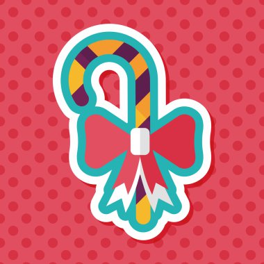 doğum günü şeker düz simgesi ile uzun gölge, eps10