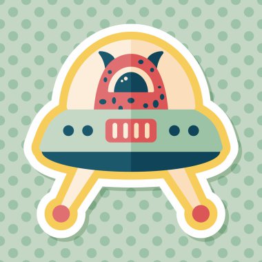 Uzun Gölge, eps10 alanı düz simgesiyle