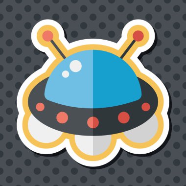 Uzun Gölge, eps10 alanı düz simgesiyle