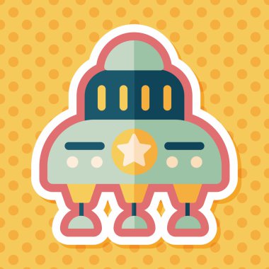 Uzun Gölge, eps10 alanı düz simgesiyle