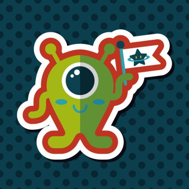 Uzun Gölge, eps10 alanı yabancı düz simgesiyle