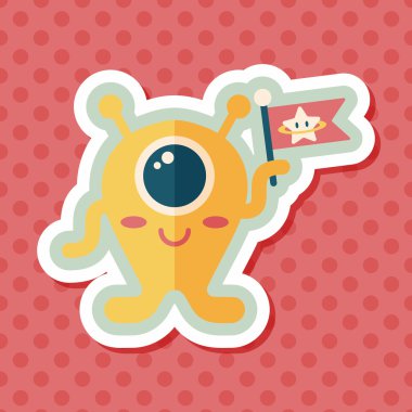 Uzun Gölge, eps10 alanı yabancı düz simgesiyle