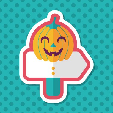 Kabak işareti uzun gölge, eps10 düz simgesi