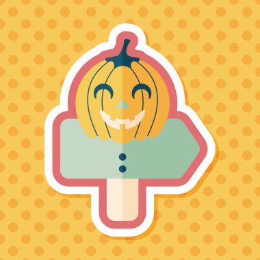 Kabak işareti uzun gölge, eps10 düz simgesi