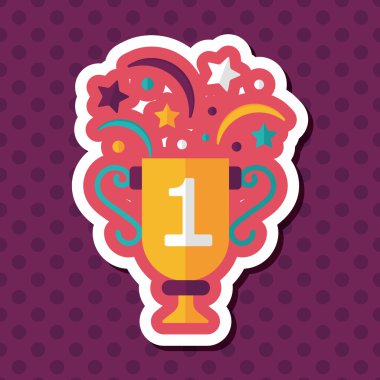 Uzun Gölge, eps10 ile kupa bardak düz simgesi