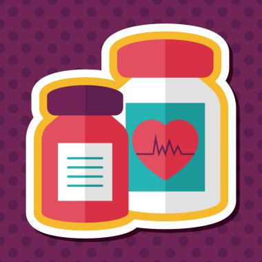 Uzun Gölge, eps10 ile ek ilaç düz simgesi