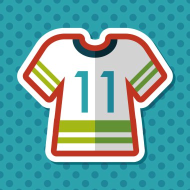 Uzun Gölge, eps10 ile spor formaları düz simgesi