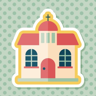 Uzun Gölge, eps10 bina kilise düz simgesiyle