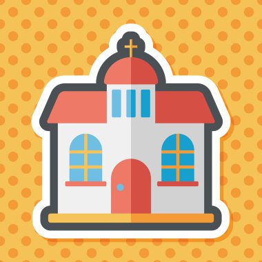 Uzun Gölge, eps10 bina kilise düz simgesiyle