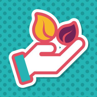 Uzun Gölge, eps1 ile çevre koruma kavramı düz simgesi